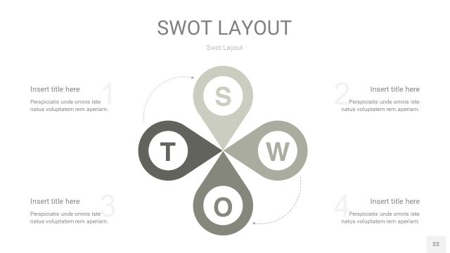 灰色SWOT图表PPT22 灰色SWOT图表PPT22