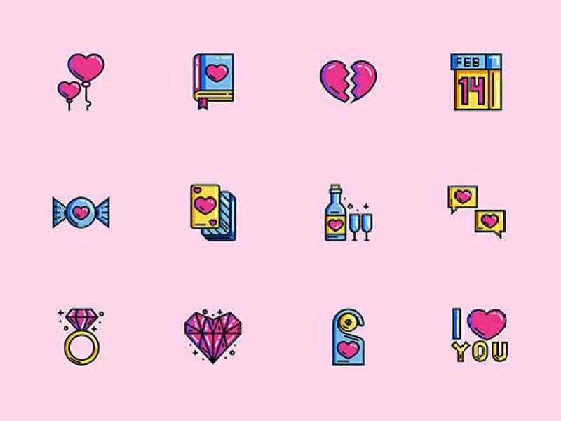 50 枚爱情元素图标