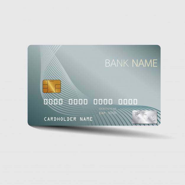 现代信用卡模板。从抽象的灵感。