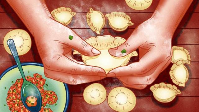 中国传统文化二十四节气冬至插画海报背景配图PSD横版素材25 中国传统文化二十四节气冬至插画海报背景配图PSD横版素材25