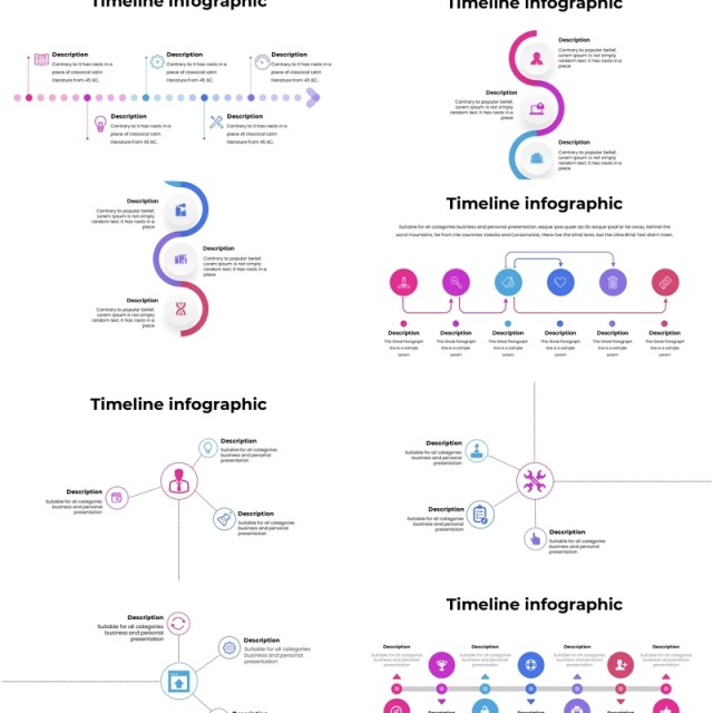 时间轴时间线PPT模板Timeline infographic