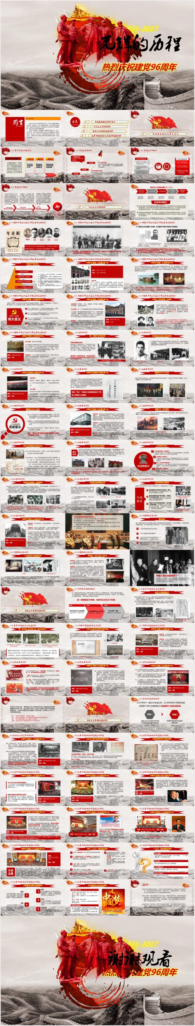 七一建党96周年中国共产党党史教育PPt 七一建党96周年中国共产党党史教育PPt