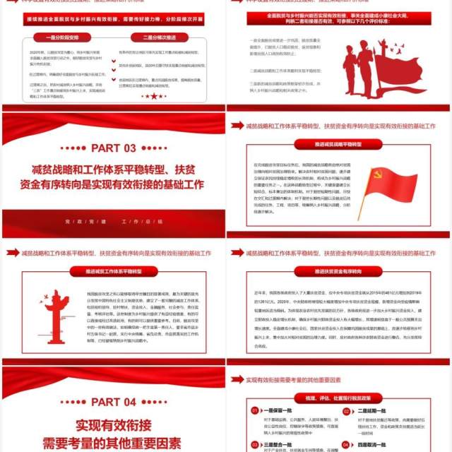 红色简约精准扶贫工作总结PPT模板 红色简约精准扶贫工作总结PPT模板