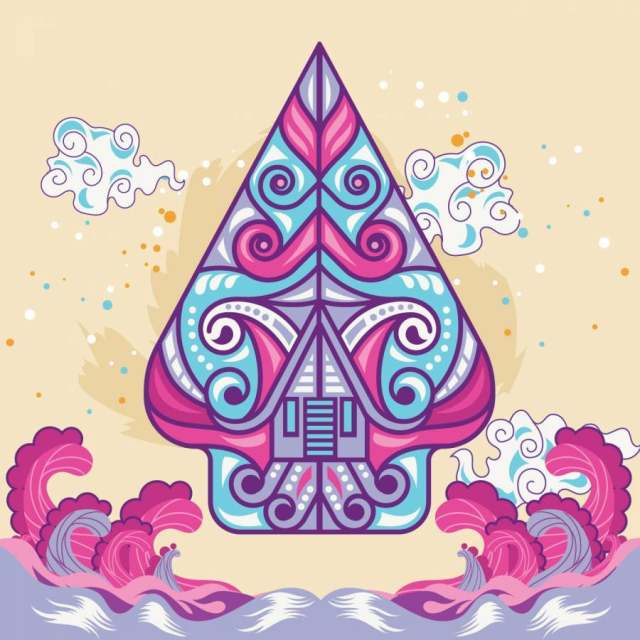 Wayang Gunungan概念的修改形式和滑稽 Wayang Gunungan概念的修改形式和滑稽