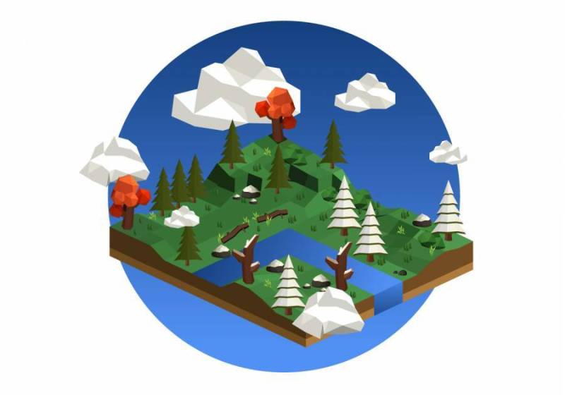 低多森林背景图