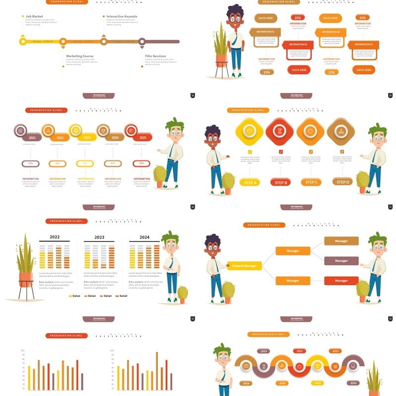 创意信息图表PPT模板Infographic Presentation Templates8