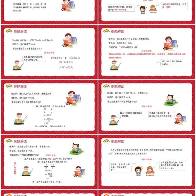 部编版六年级数学下册用比例解决问题课件PPT模板