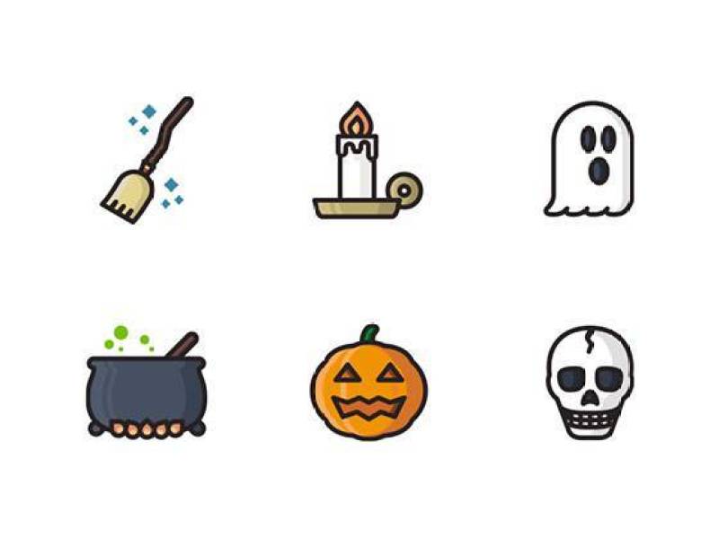 Halloween Colorful Icons
