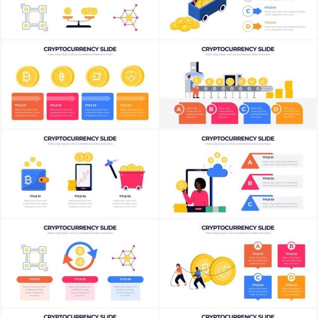 2.5D插画加密货币金融信息图PPT模板Cryptocurrency Powerpoint Infographics 2.5D插画加密货币金融信息图PPT模板Cryptocurrency Powerpoint Infographics