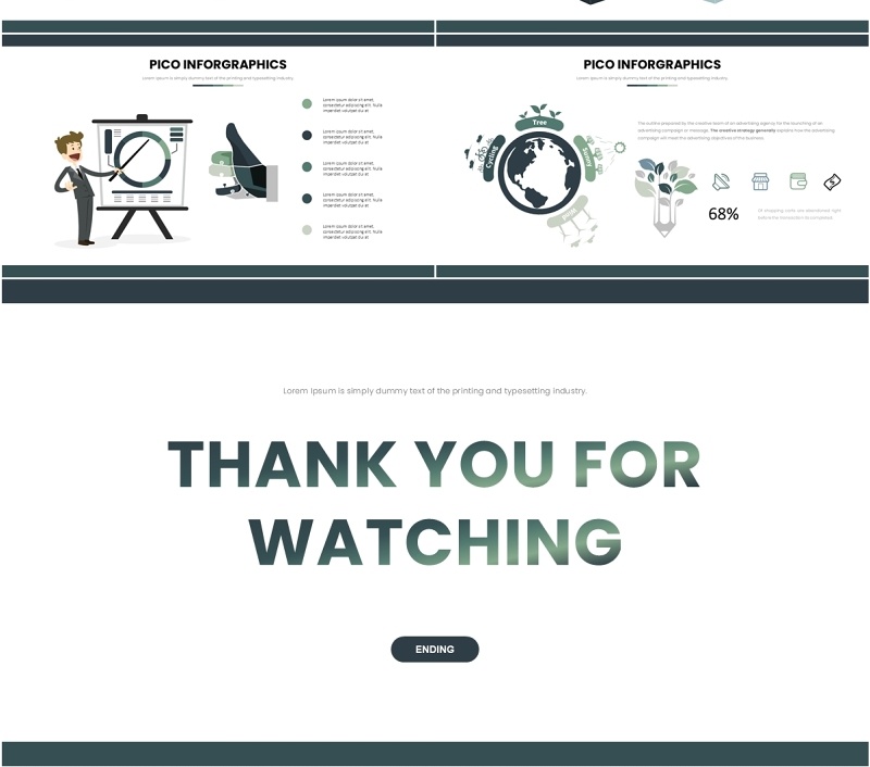 信息图表PPT模板素材Pico Infographic 2