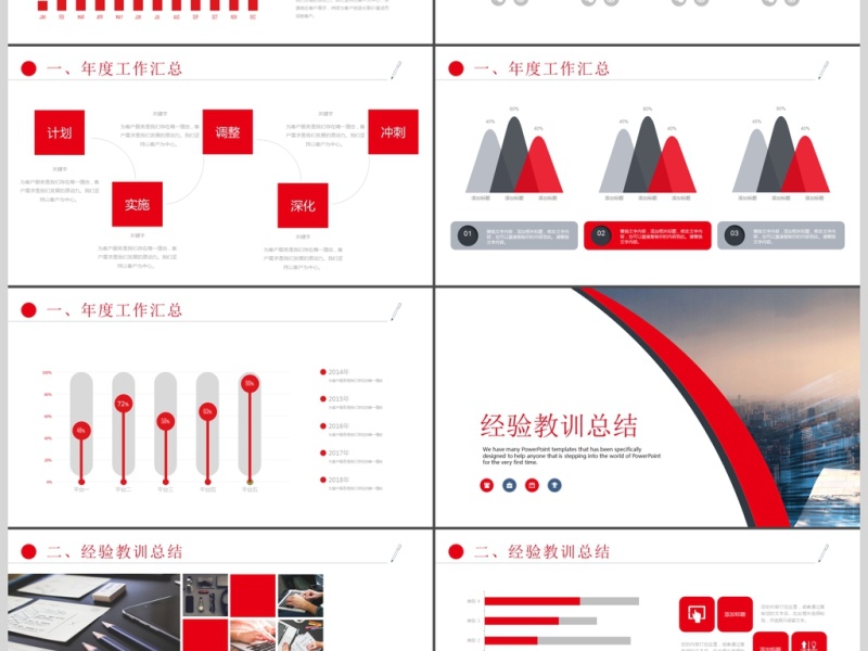 工作总结汇报计划PPT模板