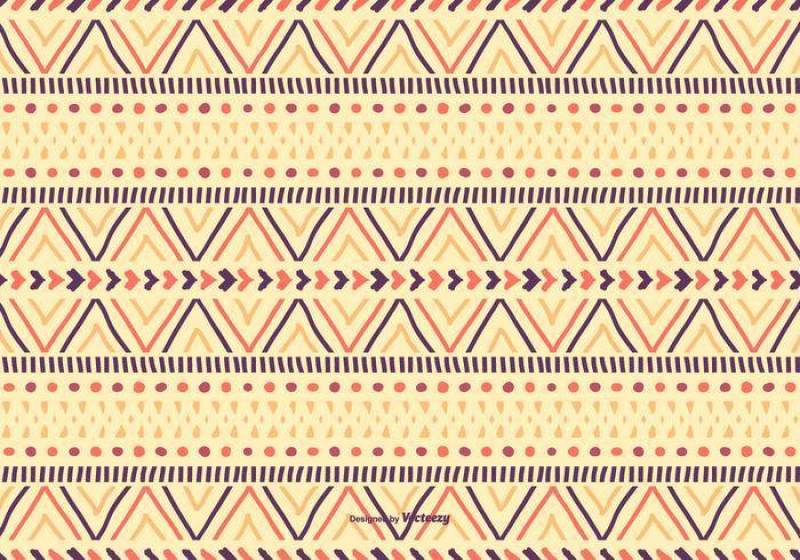 可爱的波西米亚风格图案背景