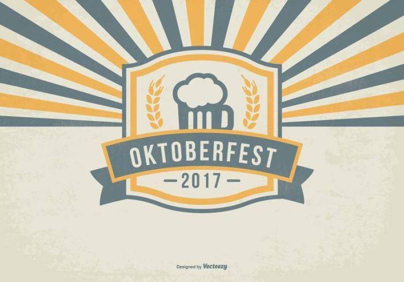 复古十月节日插图