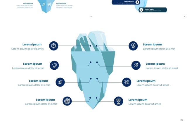 冰山图信息图表PPT模板Iceberg Infographic 冰山图信息图表PPT模板Iceberg Infographic