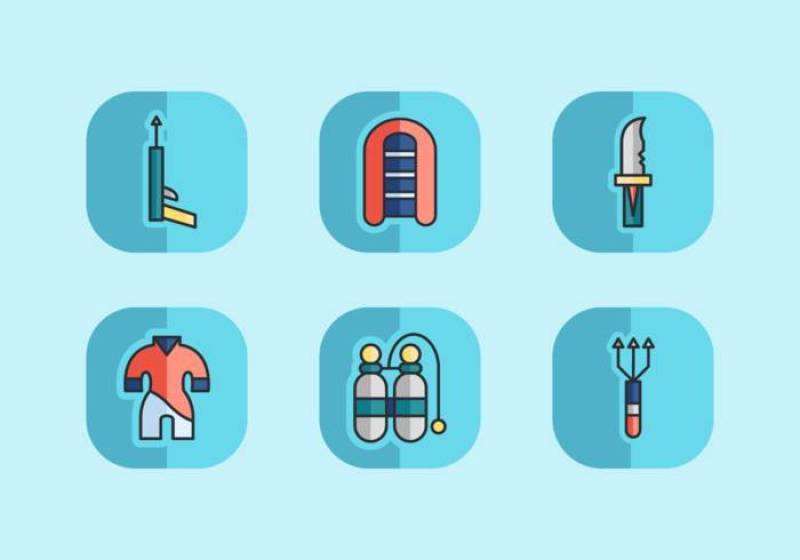 Spearfishing 矢量包