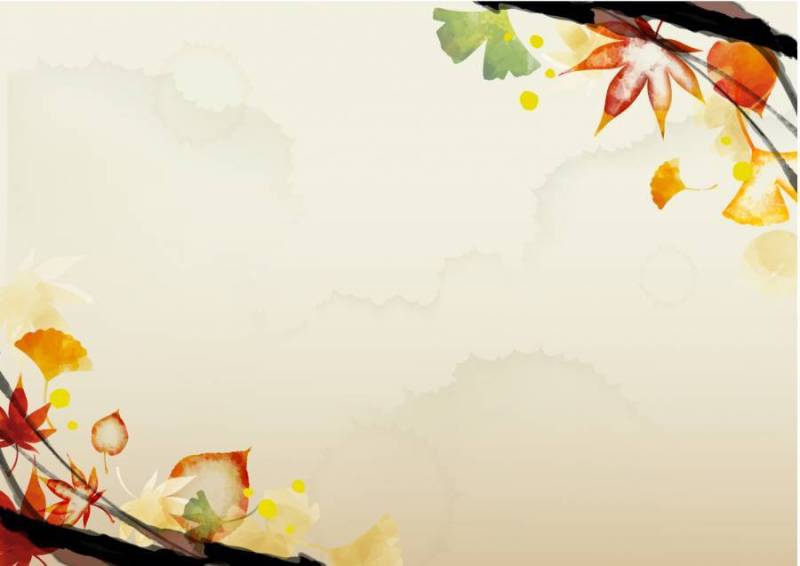 可能在秋季使用的背景材料26