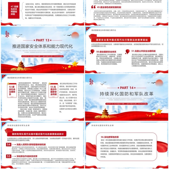 蓝色简约风全面深化改革推进中国式现代化PPT模板 蓝色简约风全面深化改革推进中国式现代化PPT模板