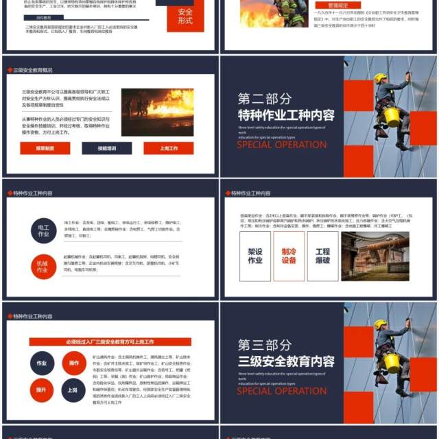 新工人三级安全特种作业教育培训动态PPT模板 新工人三级安全特种作业教育培训动态PPT模板