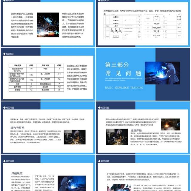 焊接技术常见问题基础知识培训动态PPT模板 焊接技术常见问题基础知识培训动态PPT模板
