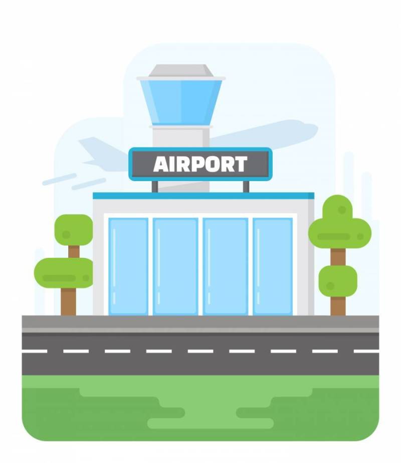 平面样式的机场