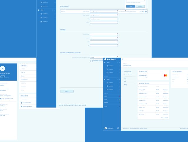用于Sketch的Web App快速原型设计线框套件,Adminian 2线框套件 用于Sketch的Web App快速原型设计线框套件,Adminian 2线框套件