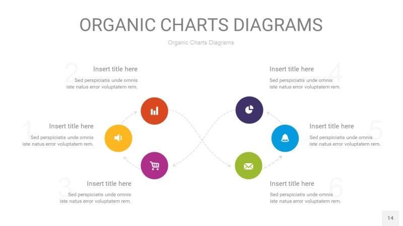 多彩循环PPT图表14