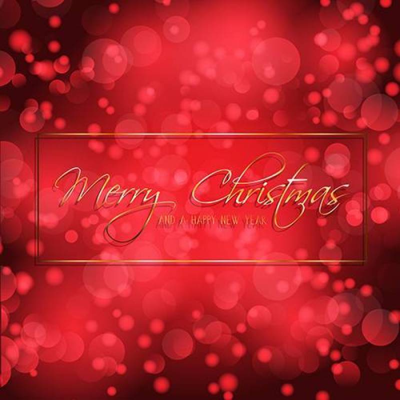 散景灯圣诞节和新年背景