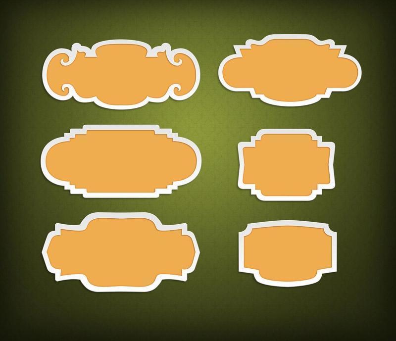 精美标贴—psd分层素材