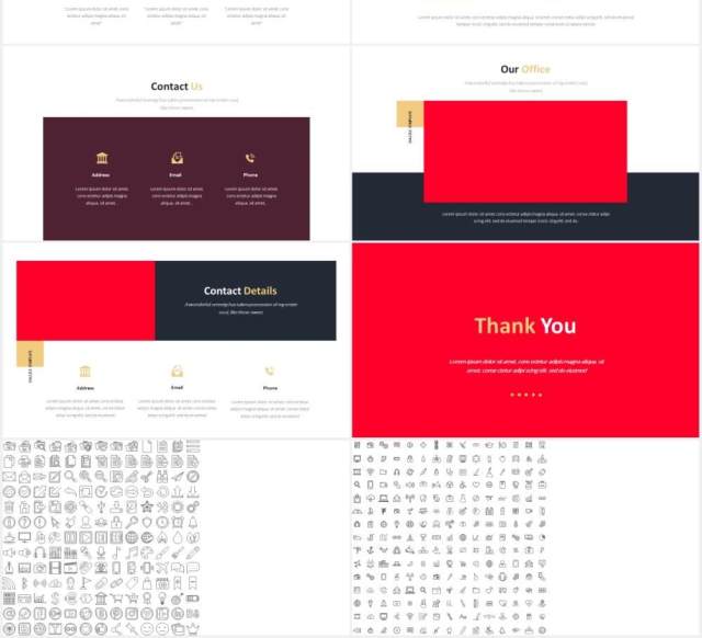 摄影作品图片展示排版设计PPT模板Dazzle Photography Powerpoint Template