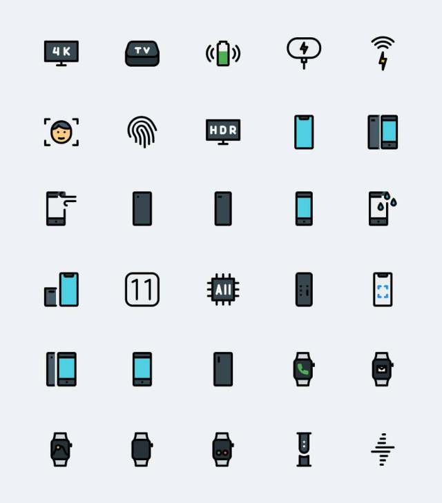 30 枚 iPhone 元素图标