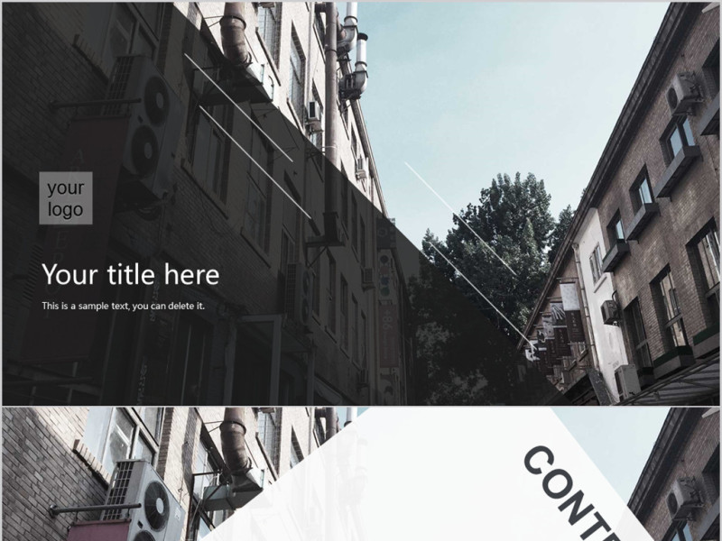 大气排版欧美画册风动画ppt模板