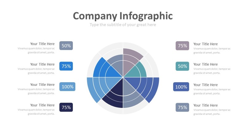 蓝色齿轮商务PPT图表-24