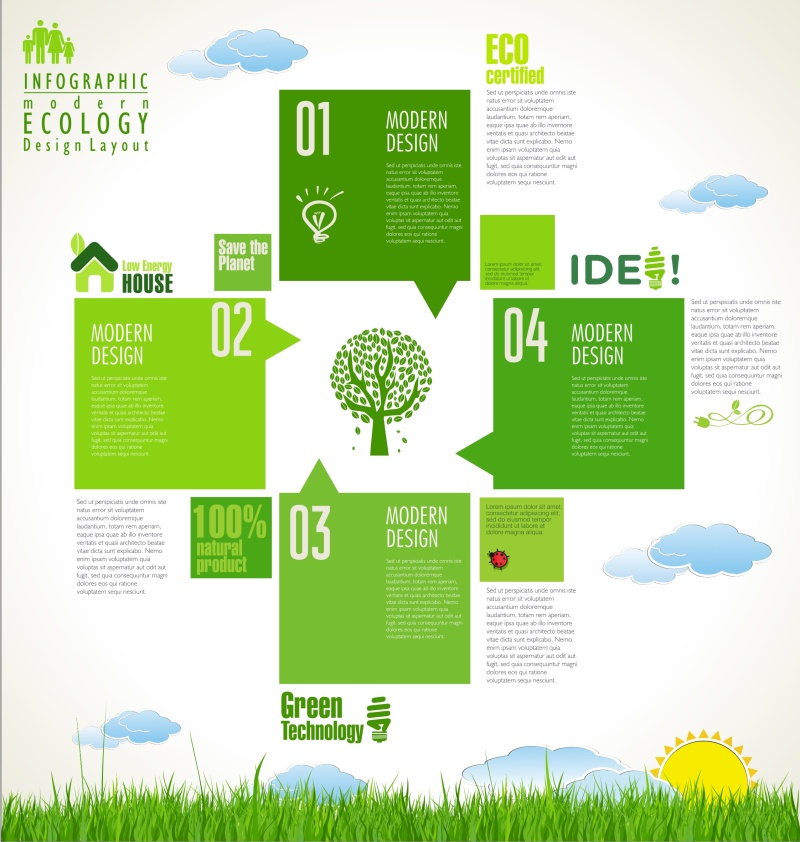 生态信息图模板314