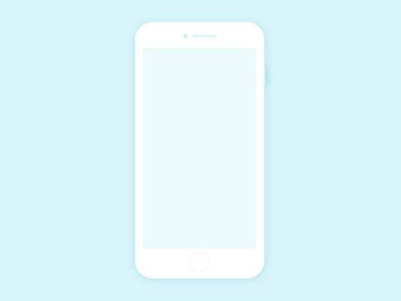 柔软的 iPhone 线框