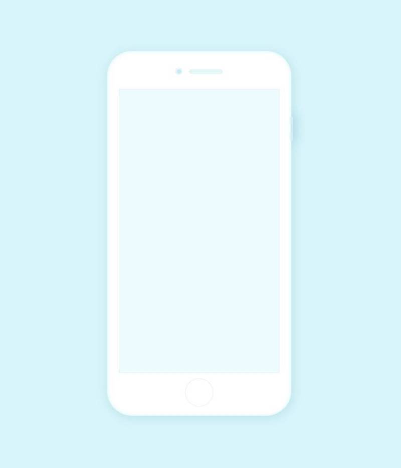 柔软的 iPhone 线框