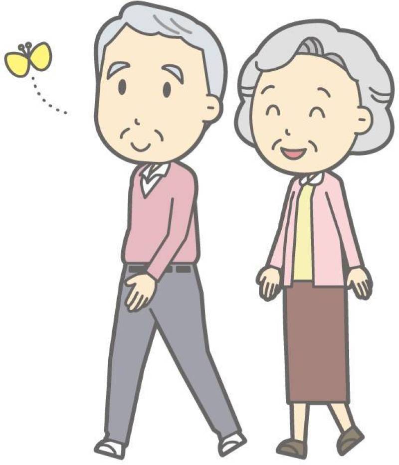 老夫妇-歩く-全身
