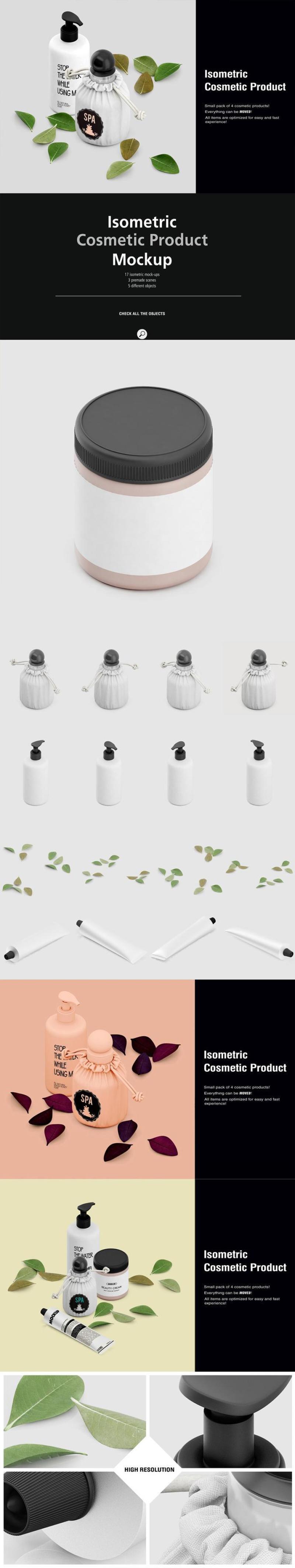 1000+等距场景造物主3D模型展示样机PSD源文件打包下载