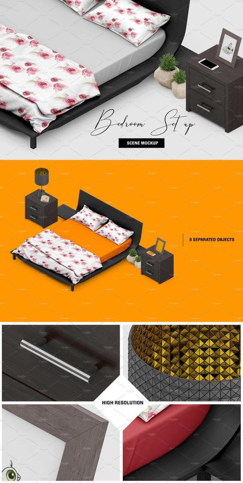 1000+等距场景造物主3D模型展示样机PSD源文件打包下载