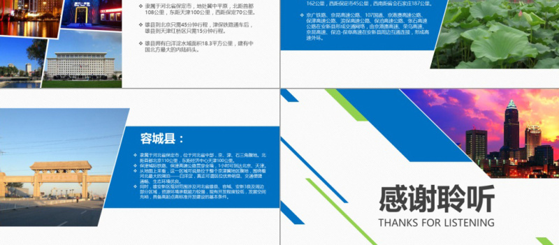 河北雄安新区介绍PPT模板概况规划地图