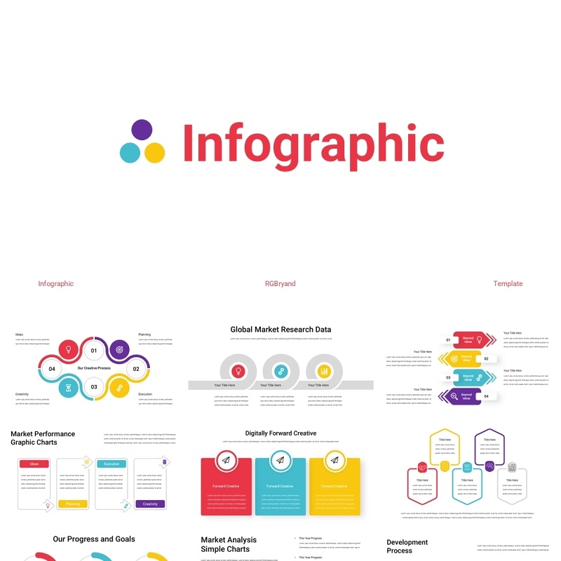市场研究分析数据PPT素材Infographic