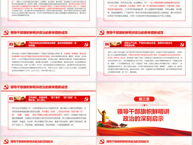 原创新时代领导干部必须旗帜鲜明讲政治党建PPT 原创新时代领导干部必须旗帜鲜明讲政治党建PPT