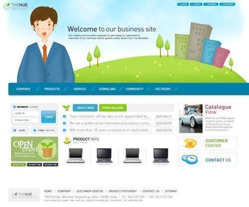 企业网站模板PSD分层(231)