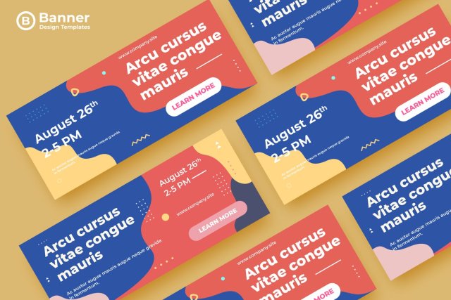 莫兰迪色系网页banner模板平面广告AI矢量抽象背景素材ADL Banner Templates.23 莫兰迪色系网页banner模板平面广告AI矢量抽象背景素材ADL Banner Templates.23