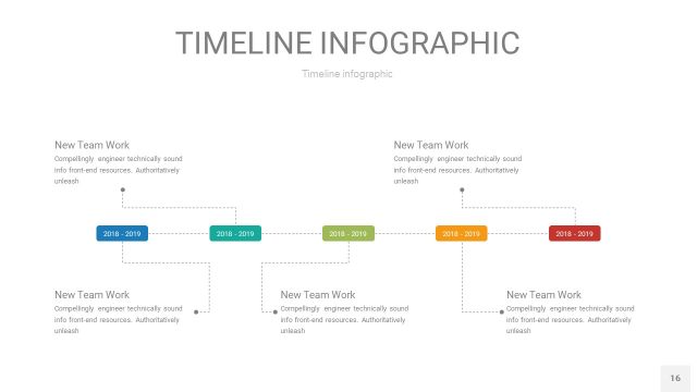 彩色时间轴PPT信息图16