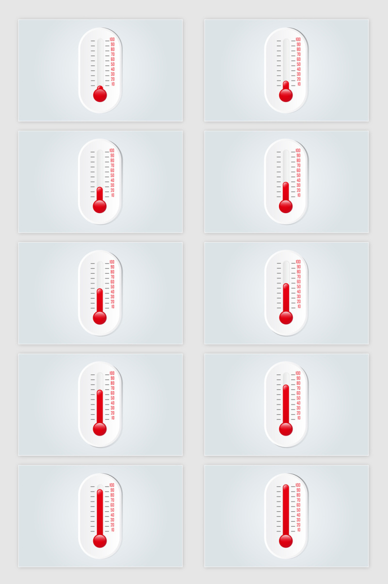 矢量温度计图案素材