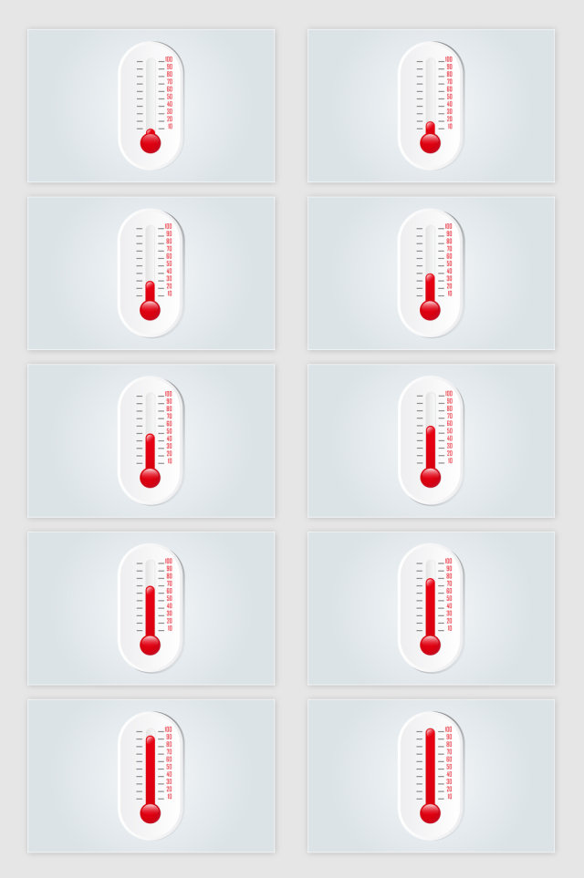 矢量温度计图案素材