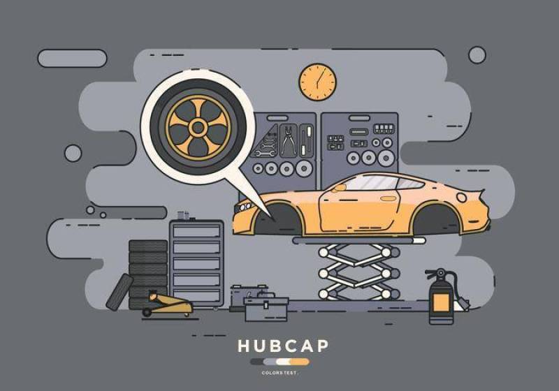 安装Hubcap矢量