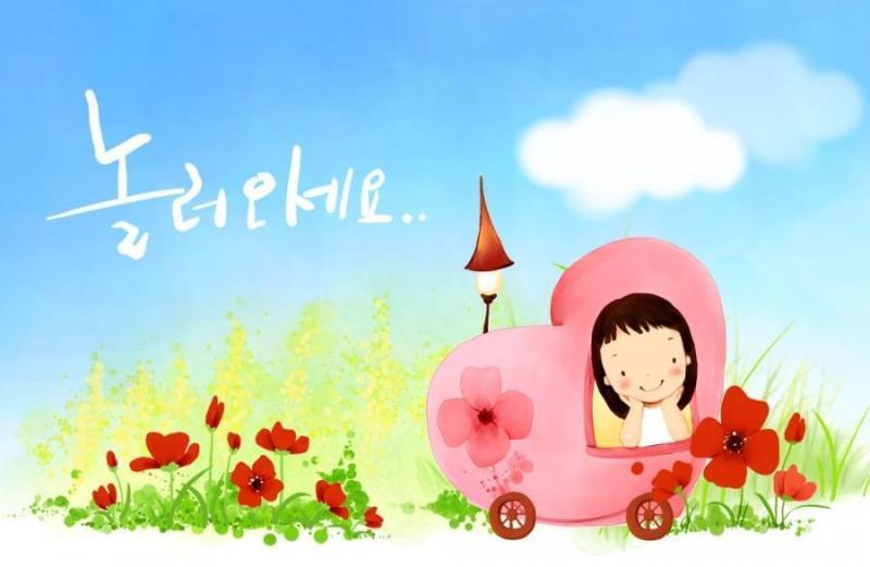 韩国儿童插画psd素材-52