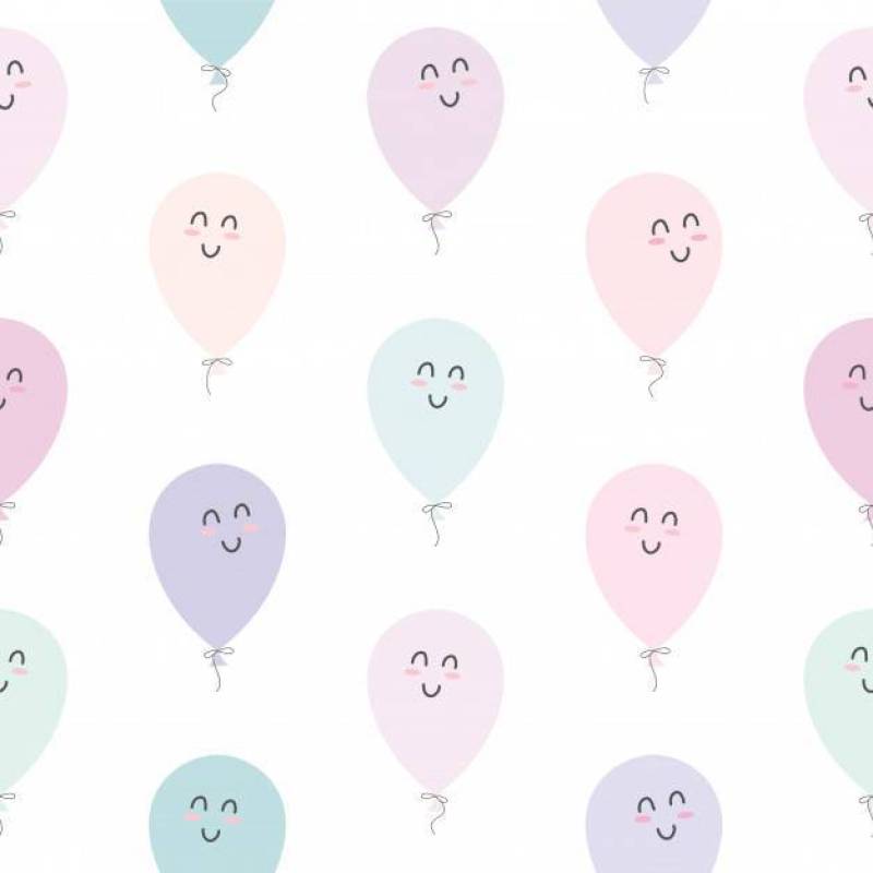 Cute seamless pattern with balloons.