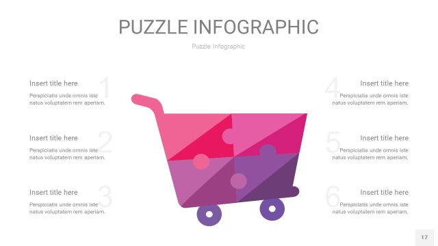 粉紫色拼图PPT图表17 粉紫色拼图PPT图表17
